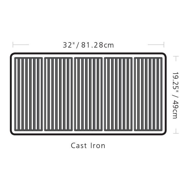 Broil King Smoke Charcoal Smoker - Grill Grate Dimensions thumbnail