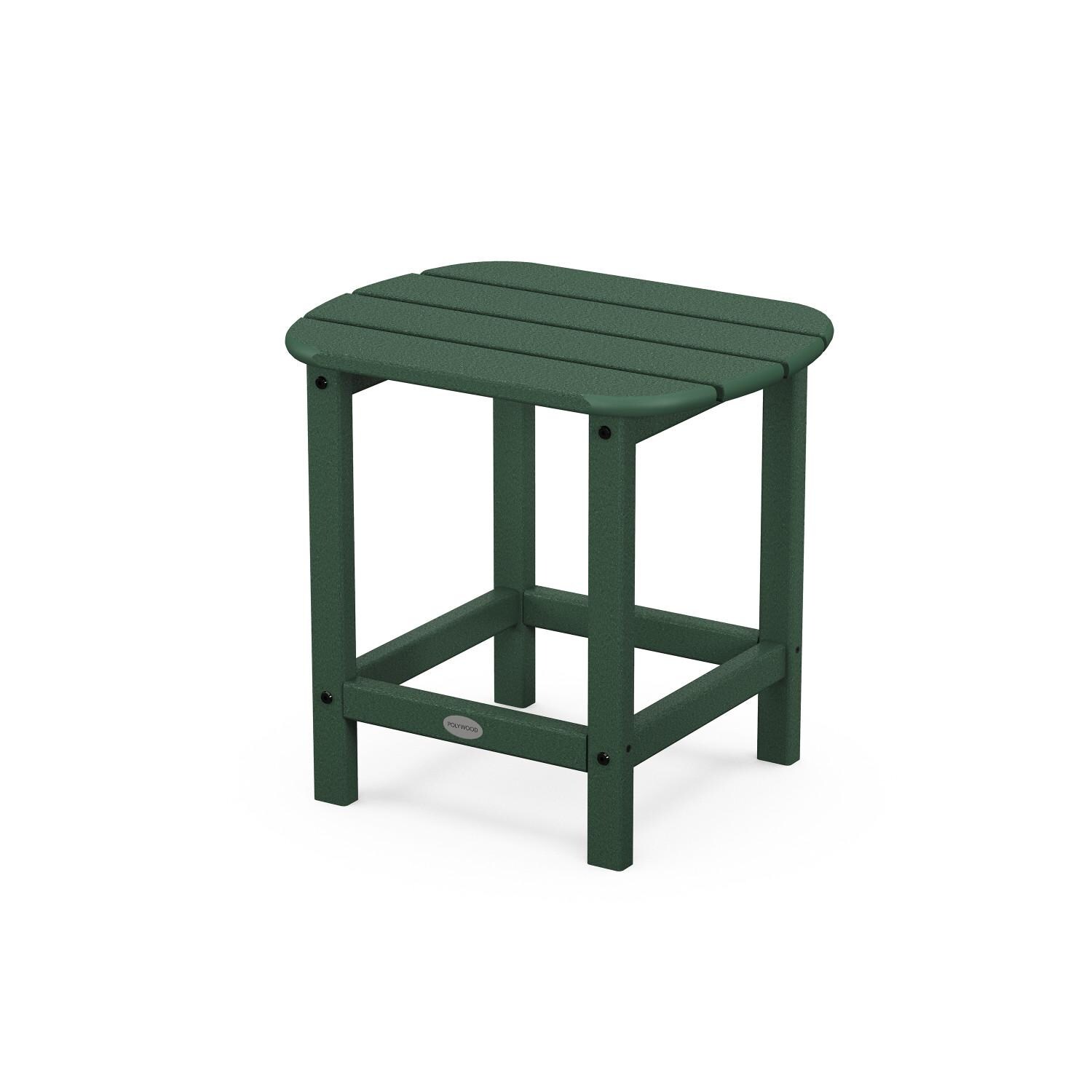 POLYWOOD SBT18GR South Beach 19 X 15-Inch Side Table - Angled View thumbnail
