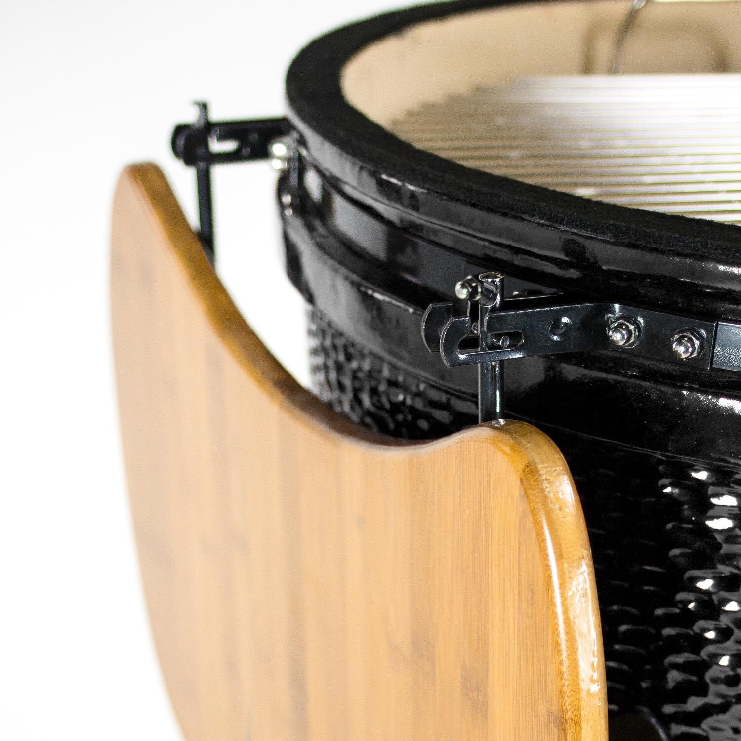 Pit Boss - 71220 - 22-Inch Ceramic Kamado Grill - Bamboo Shelf Folded thumbnail