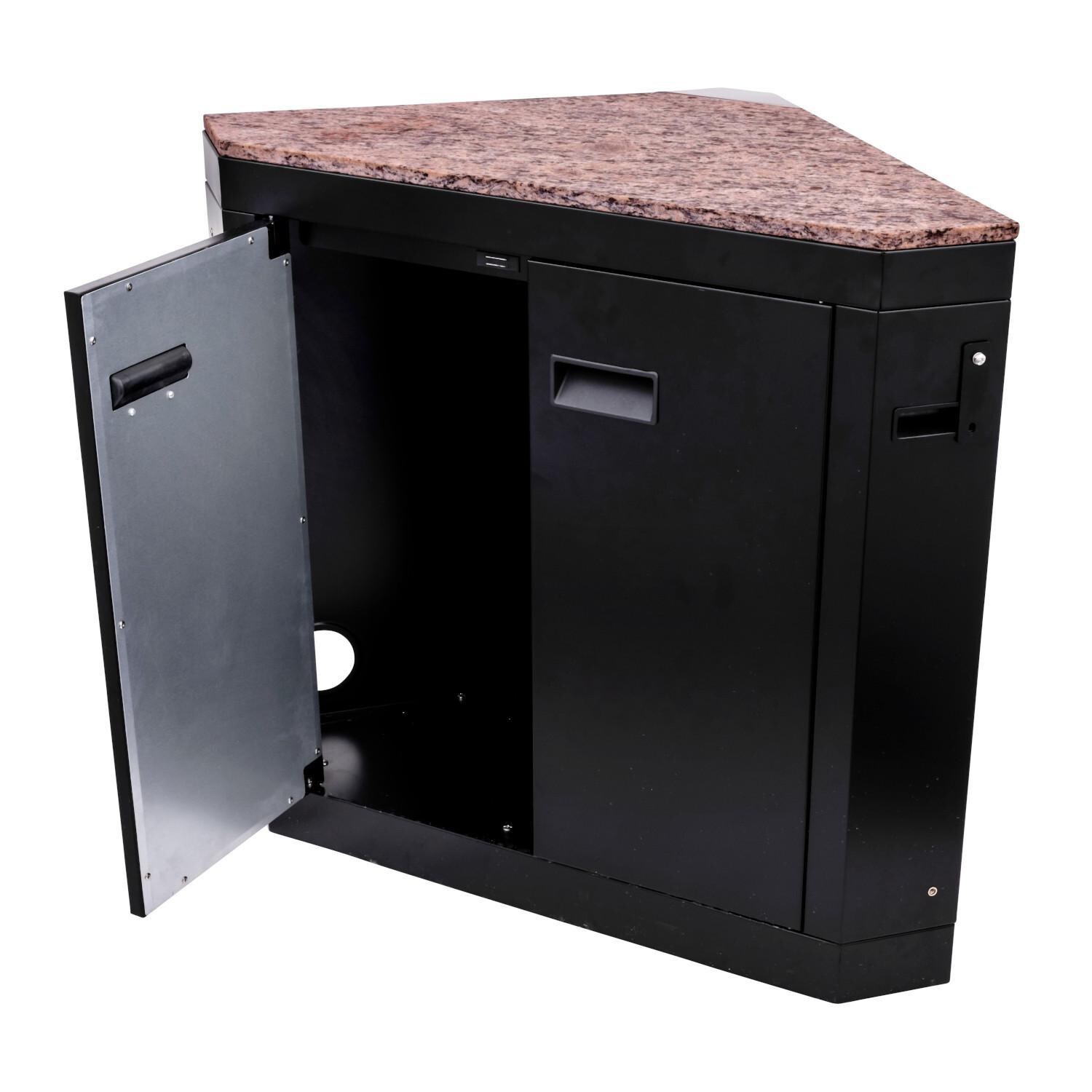 Charbroil 463246718 Medallion Series Modular Outdoor Kitchen Corner - Door Open