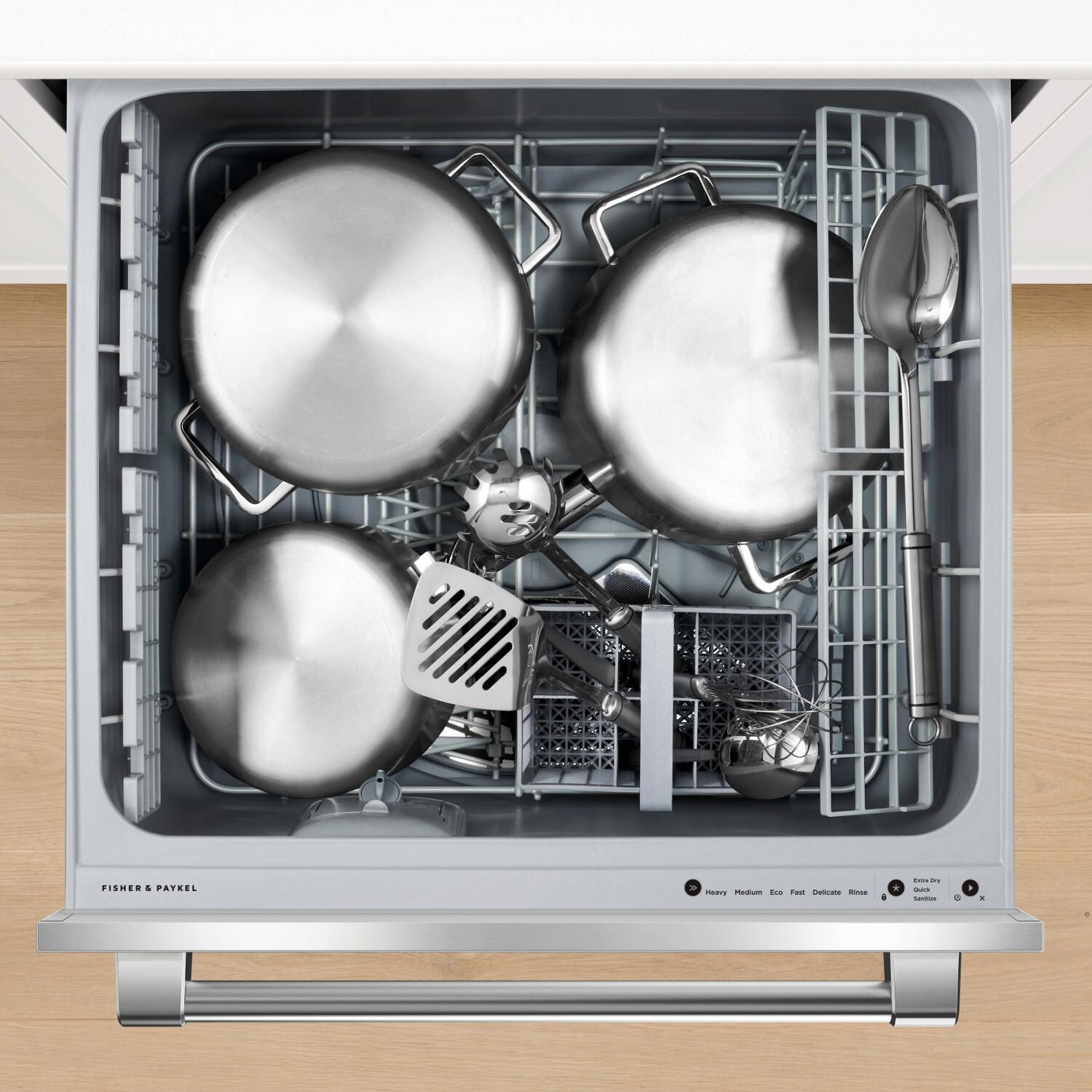 Fisher Paykel Professional 24-Inch Stainless Steel Double Dishdrawer - Large Capacity Holds Pots and Pans thumbnail