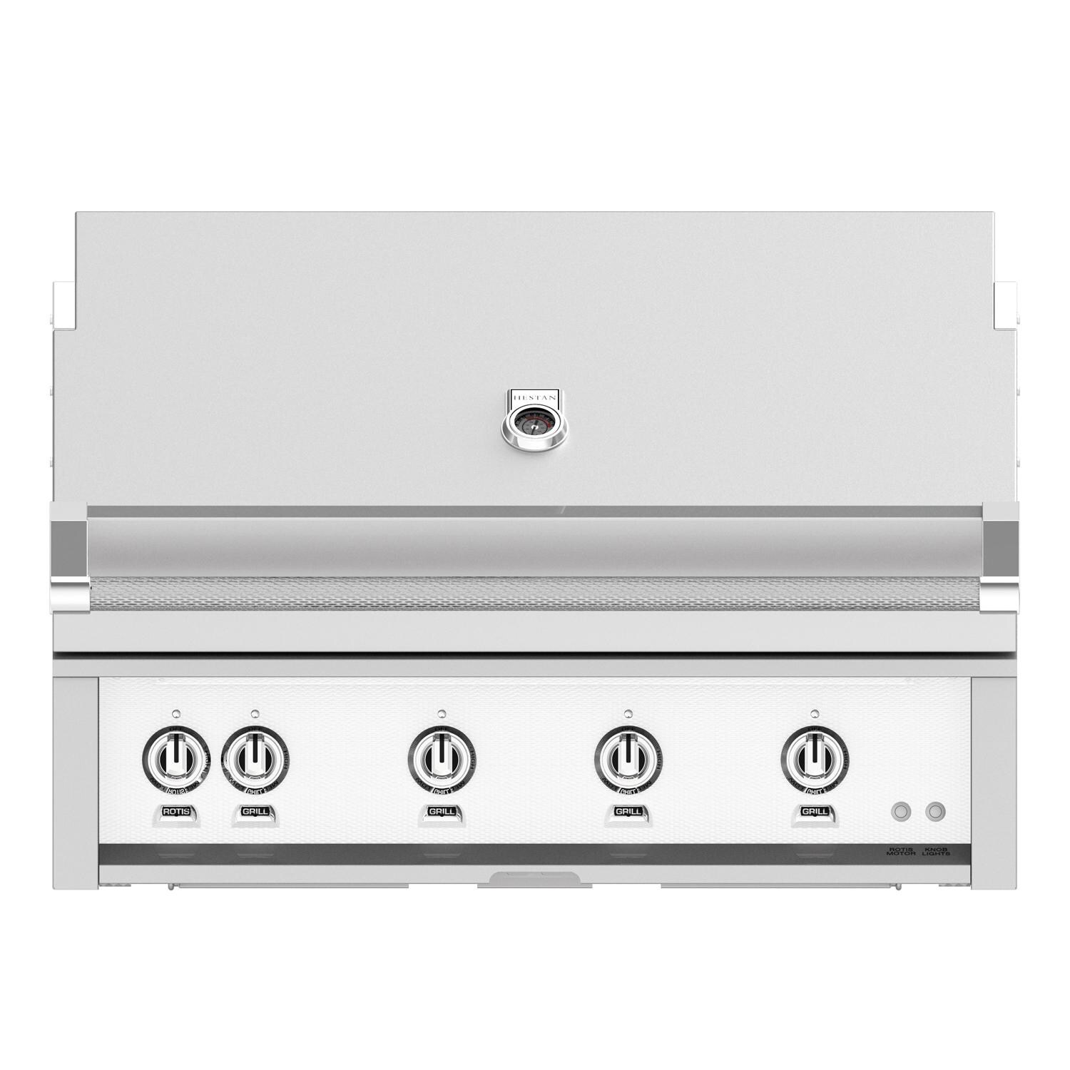Hestan 42-Inch Built-In Propane Gas Grill W/ Sear Burner & Rotisserie - Froth - GMBR42-LP-WH