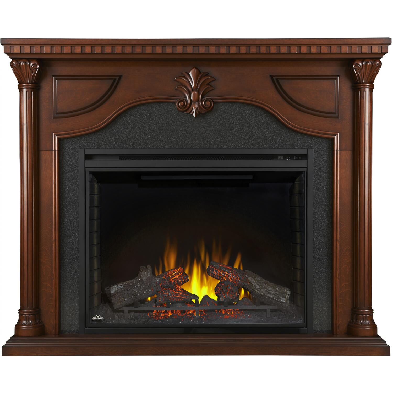 Napoleon Aden 40-Inch Electric Fireplace - Cherry Wood - Main View thumbnail