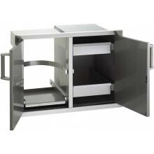 Fire Magic Premium Flush 30-Inch Double Access Door With Drawers And Trash Bin Storage With Soft Close - 53930SC-12 image