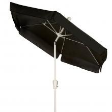 FiberBuilt 7.5 Ft. Aluminum Market Patio Umbrella W/ Crank Lift & Tilt - Black image