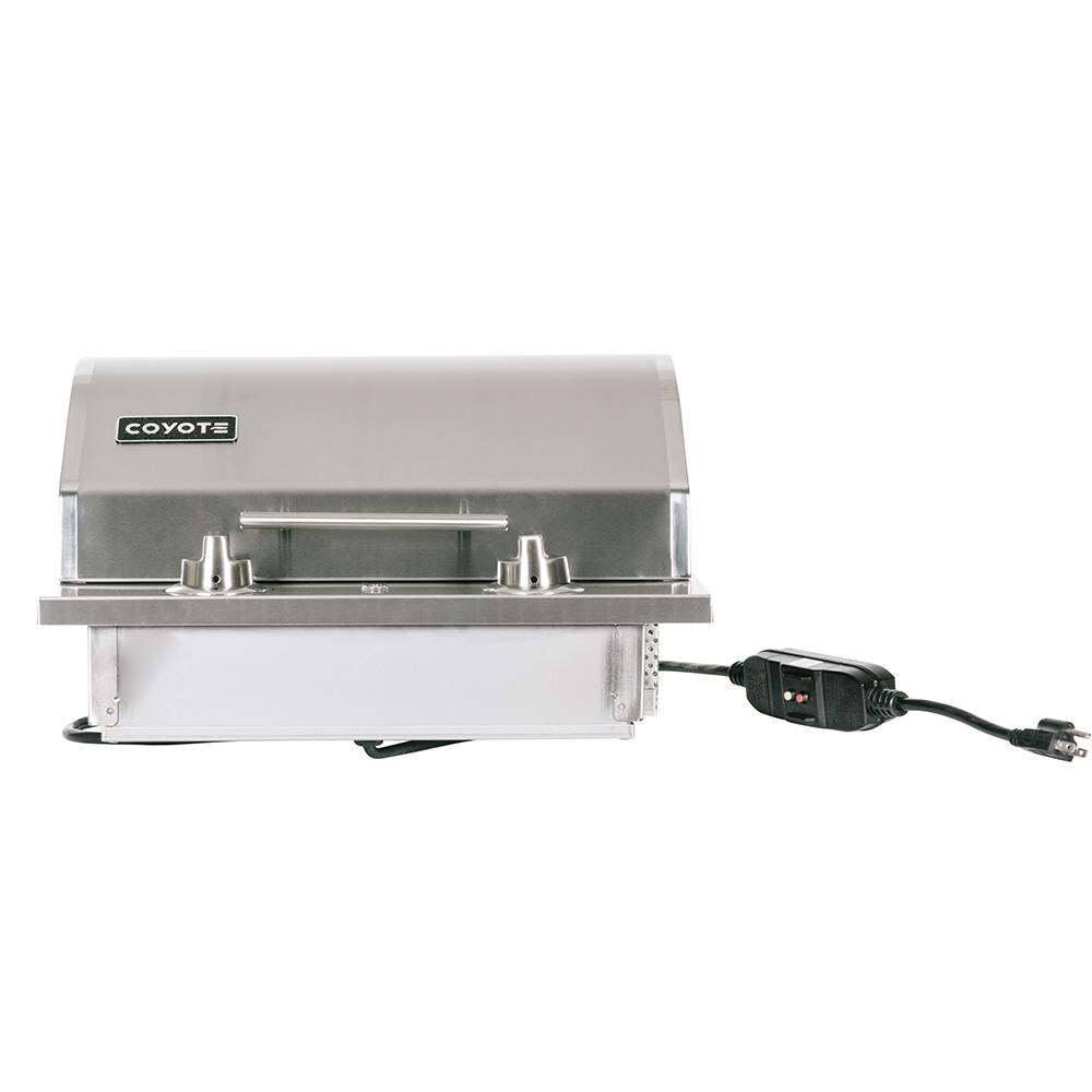 Coyote 18-Inch Portable Electric Grill - Shown Without Frame For Built-In Use thumbnail