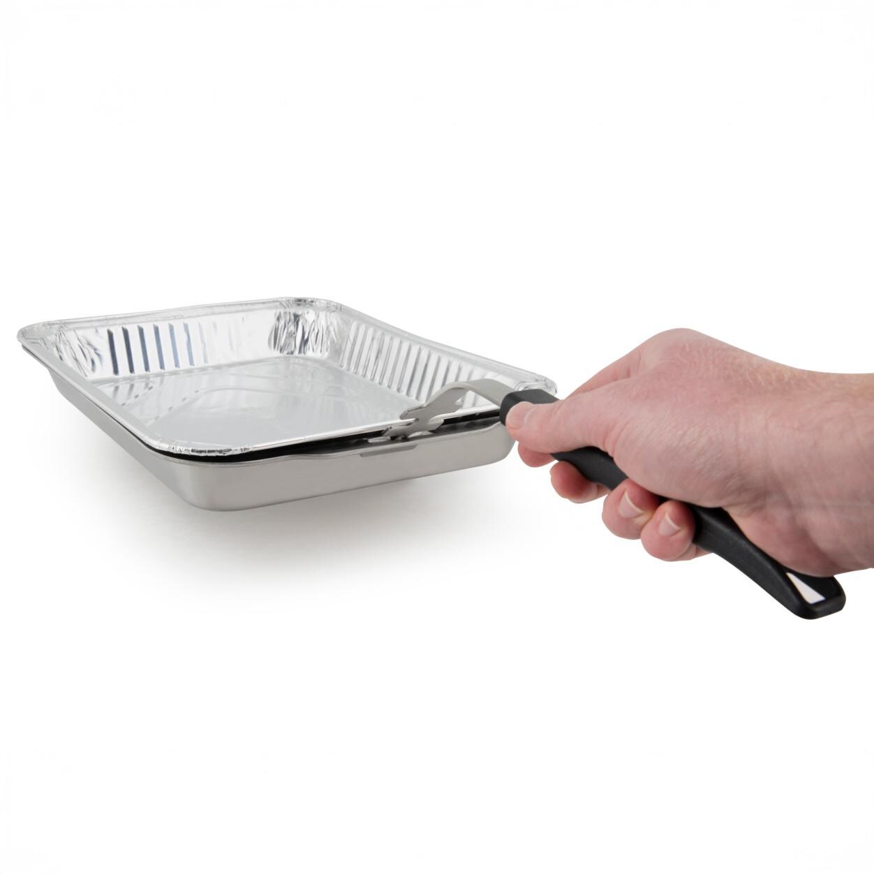 Broil King Stainless Steel Roasting/ Drip Pan - 63106 - With Handle - White Background thumbnail