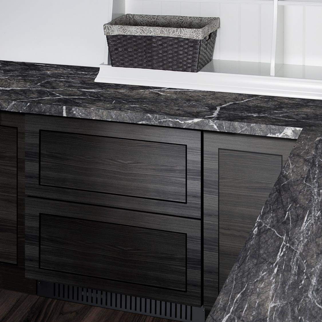 Summit SPR275OS2DPNRADA 27-Inch 4.83 Cu. Ft. 2-Drawer All-Refrigerator - Custom Panel - Installed thumbnail