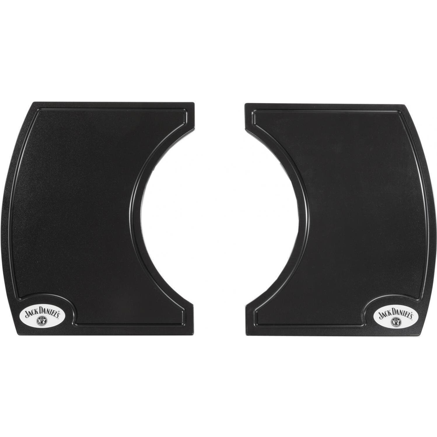 Primo PGCXLHJ Jack Daniels Edition Oval XL 400 Ceramic Kamado Grill On Steel Cart With 2-Piece Island Side Shelves - Primo Jack Daniels Oval XL thumbnail