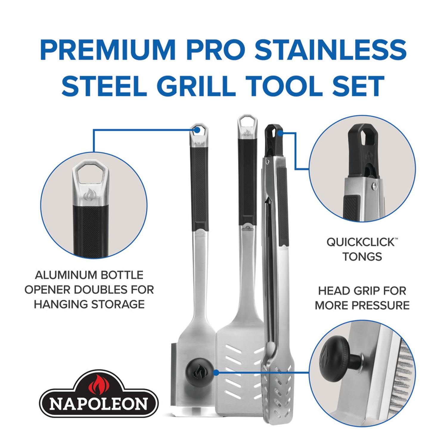 Napoleon GATL006 Premium 3 Pc Grill Tool Set - Detail thumbnail