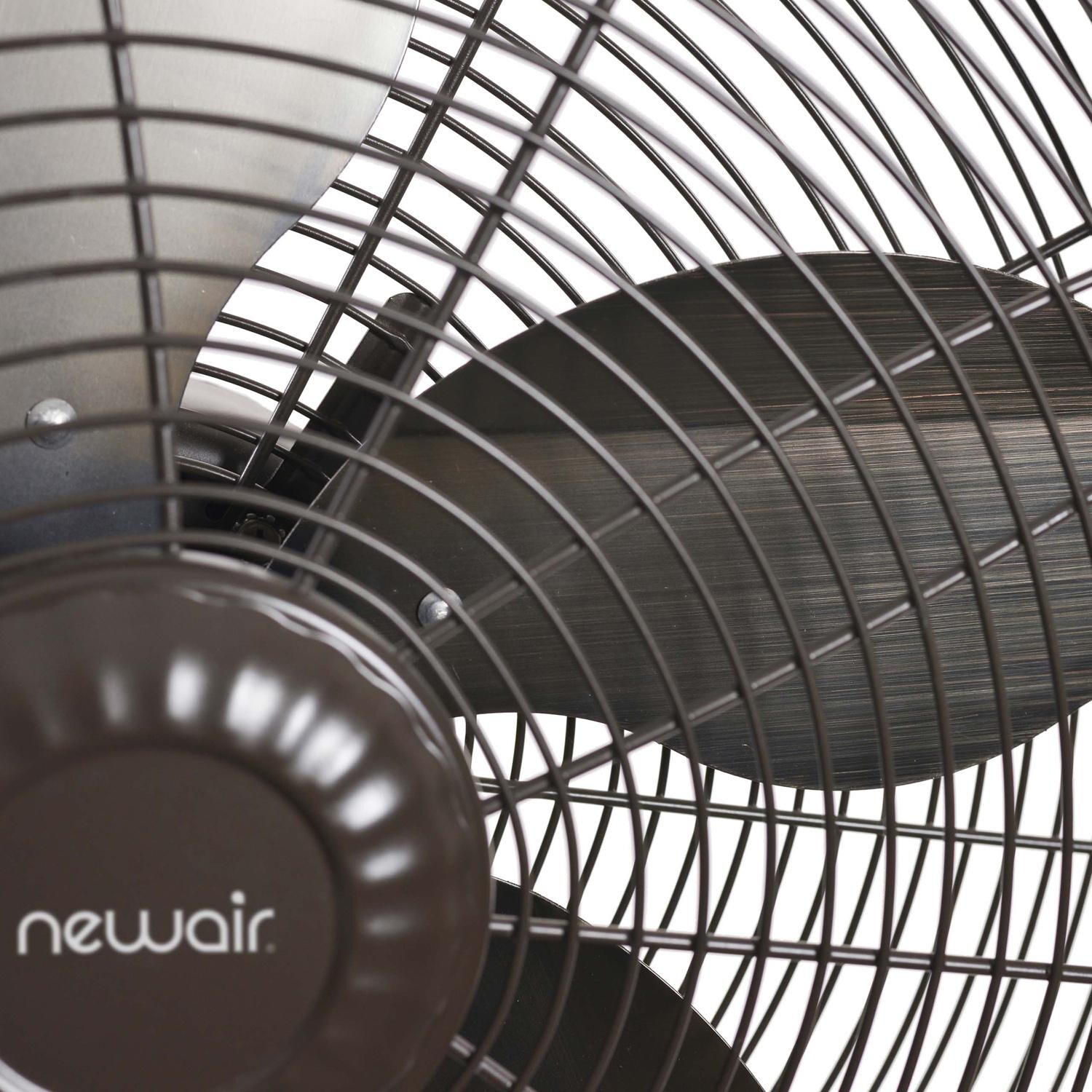 NewAir AF-600 18-in Misting & Oscillating Pedestal Fan for Indoor & Outdoor w/ Adjustable Height & Head Tilt - 2800 CFM - Blades - Detail thumbnail