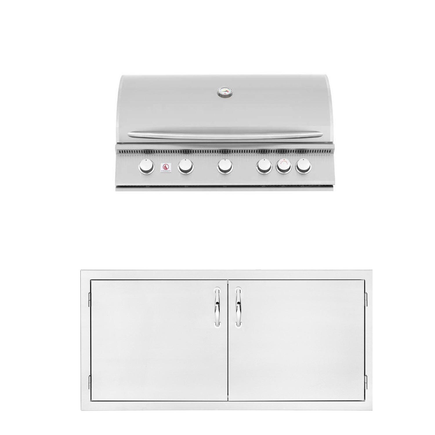 Summerset SIZ40-NG-SSDD-PROMO Sizzler 40-Inch Natural Gas Outdoor Kitchen Package w/ Double Access Door thumbnail