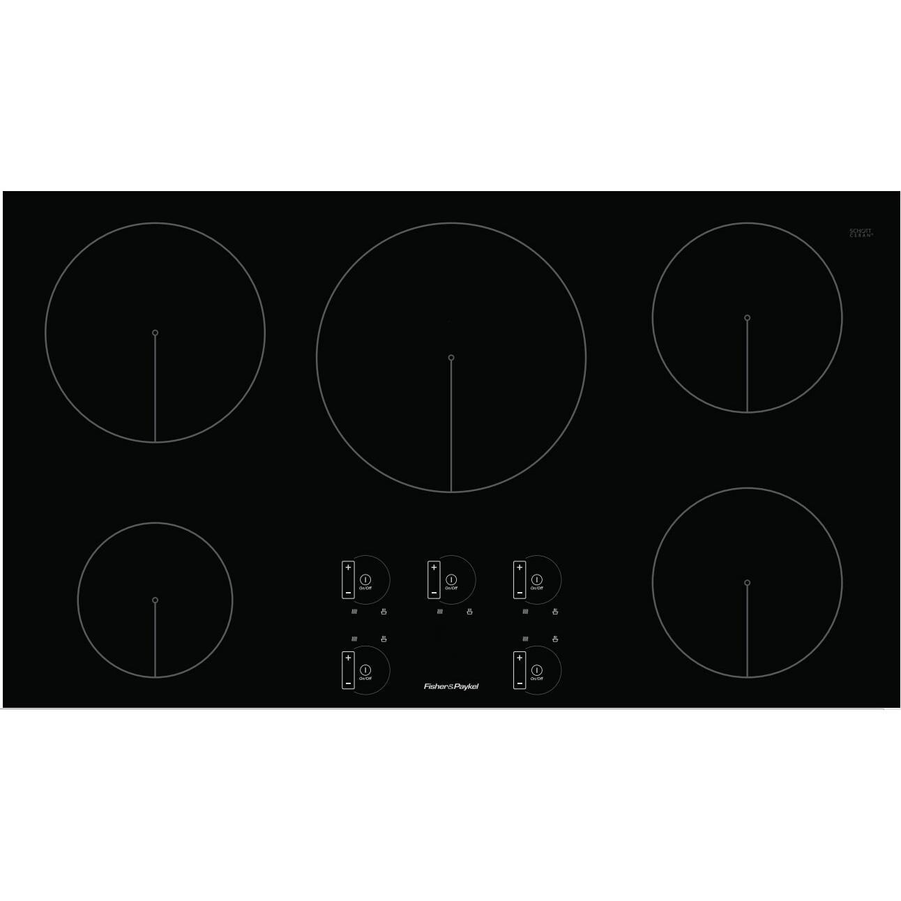 Fisher Paykel 36Inch 5Burner Induction DropIn Cooktop CI365DTB1