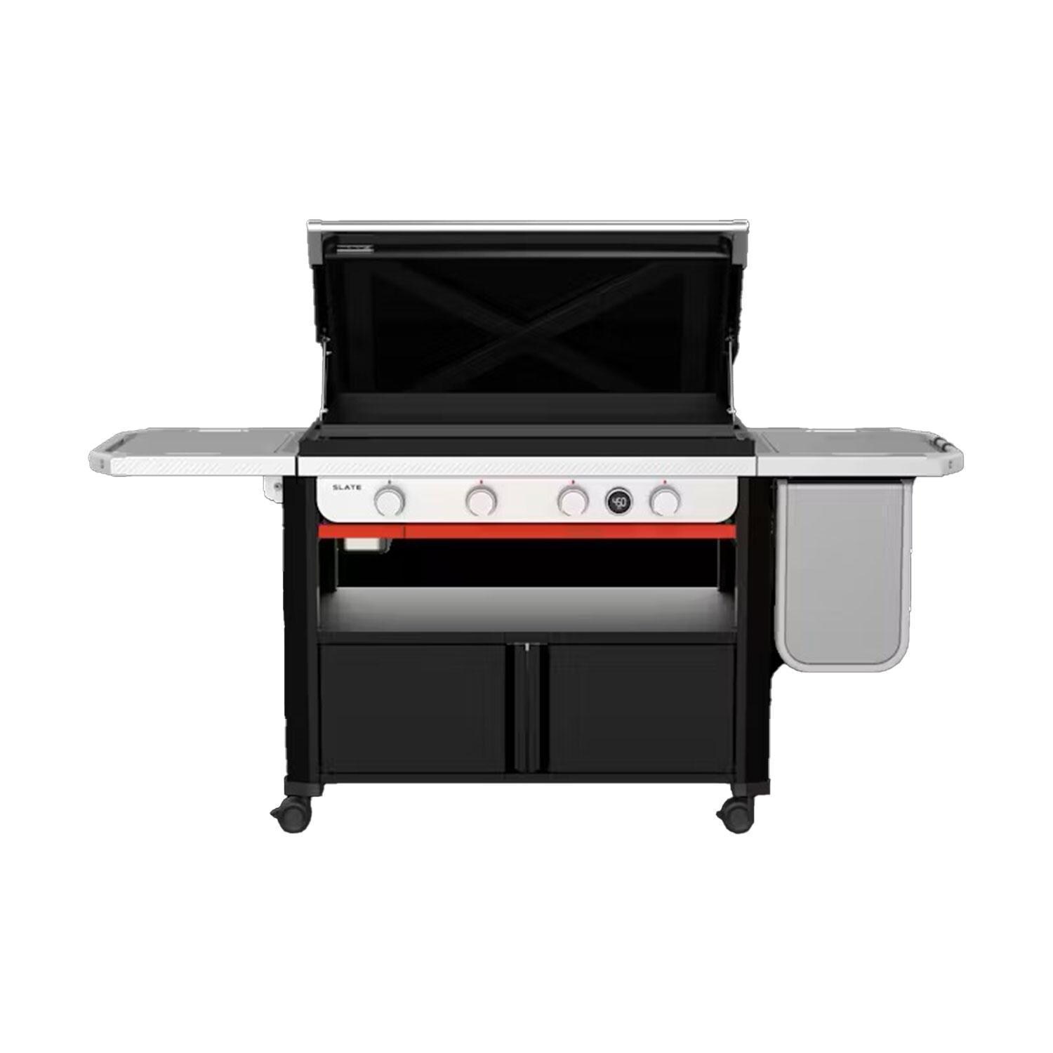 Weber 1500216 Slate 36 Inch Rust-Resistant Propane Griddle - Open - White Background thumbnail