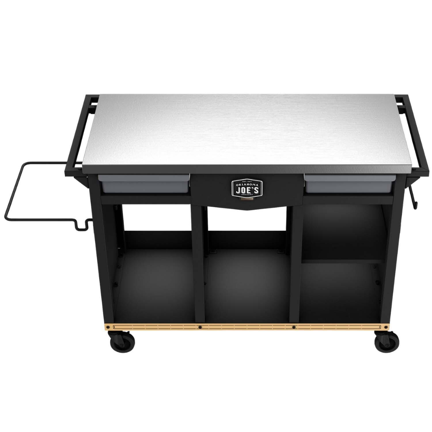 Oklahoma Joe's 23252169 Workstation DLX Prep & Storage Cart - Top View - White Background thumbnail