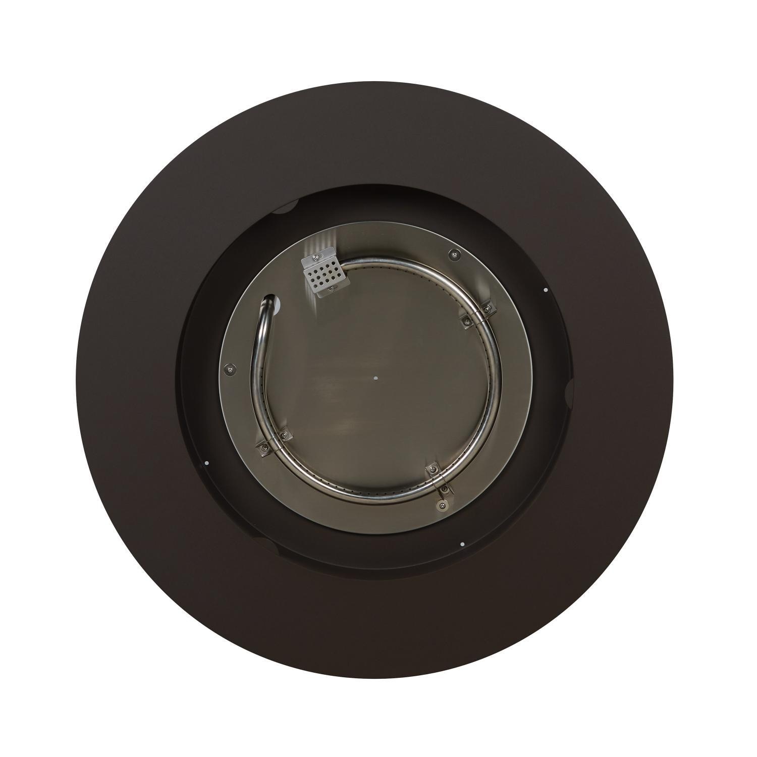 Elysian 36-in Round Steel Propane Fire Pit Table in Dark Bronze by Lakeview Outdoor Designs - Burner - Detail thumbnail