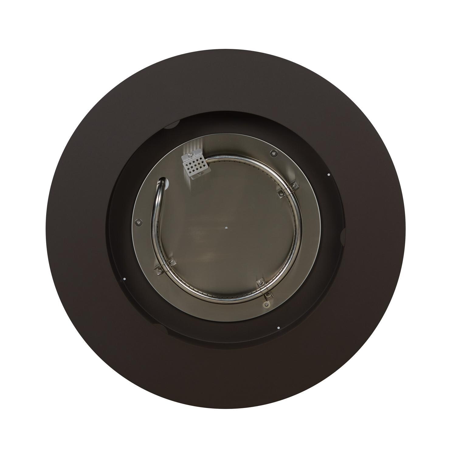 Elysian 36-in Round Steel Propane Fire Pit Table in Dark Bronze by Lakeview Outdoor Designs - Burner - Detail thumbnail
