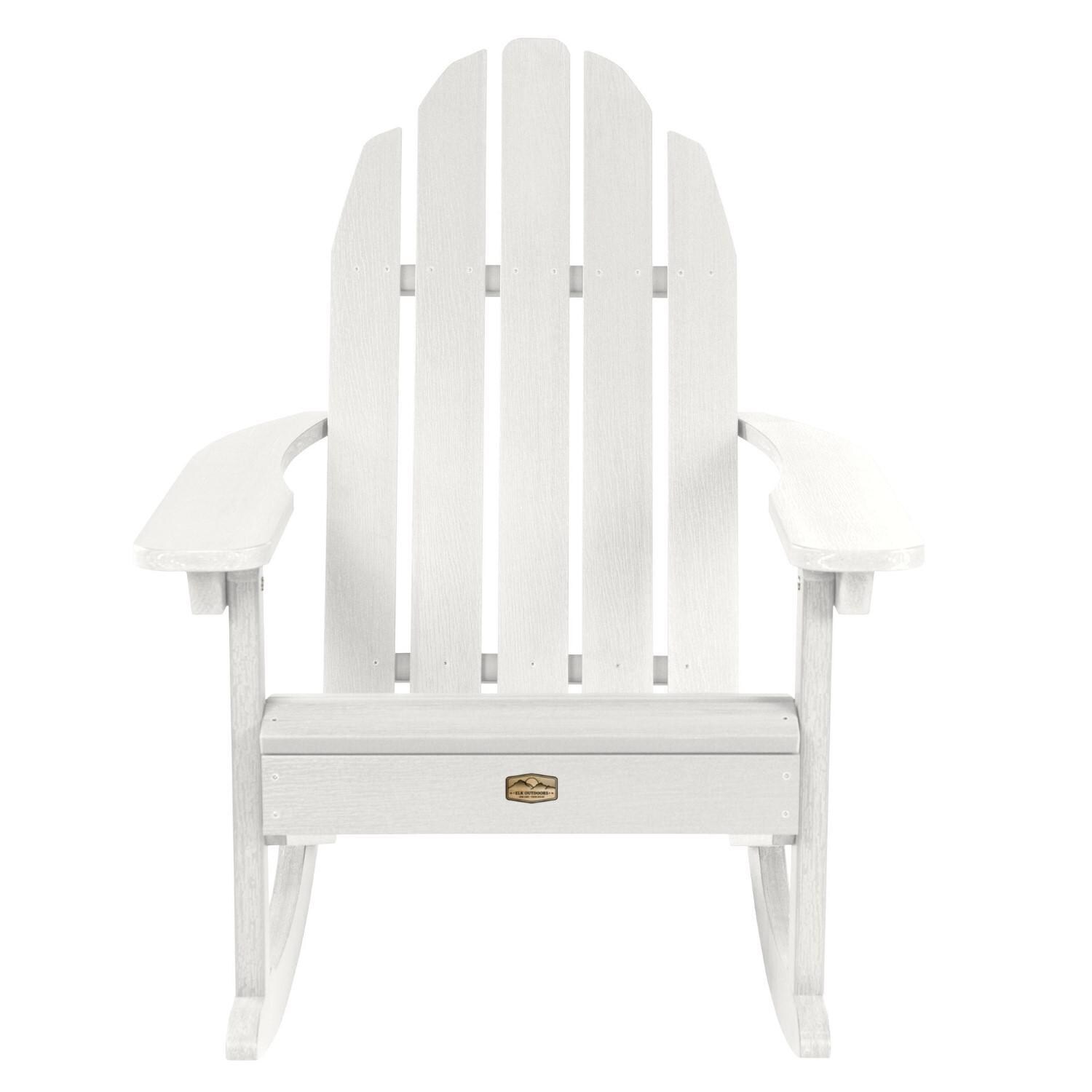 Lakeview The Charmville Adirondack Rocking Chair - White - Front thumbnail