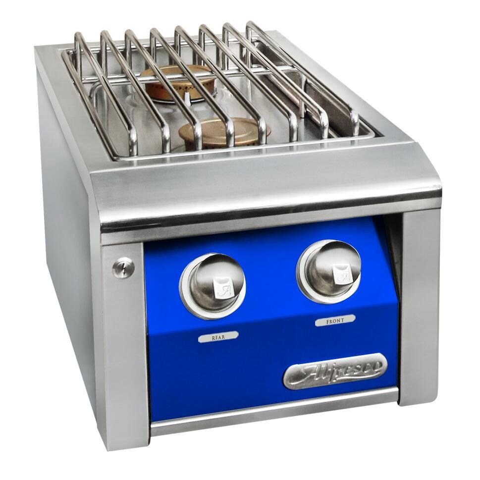 Alfresco Grills AXESB-2-NG-S5002 Alfresco Natural Gas Double Side Burner For Built-In Grills in Ultramarine Blue thumbnail