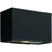 Hinkley Lighting Atlantis Two Light 6-Inch LED Outdoor Wall Light - Satin Black - 1645SK-LED
