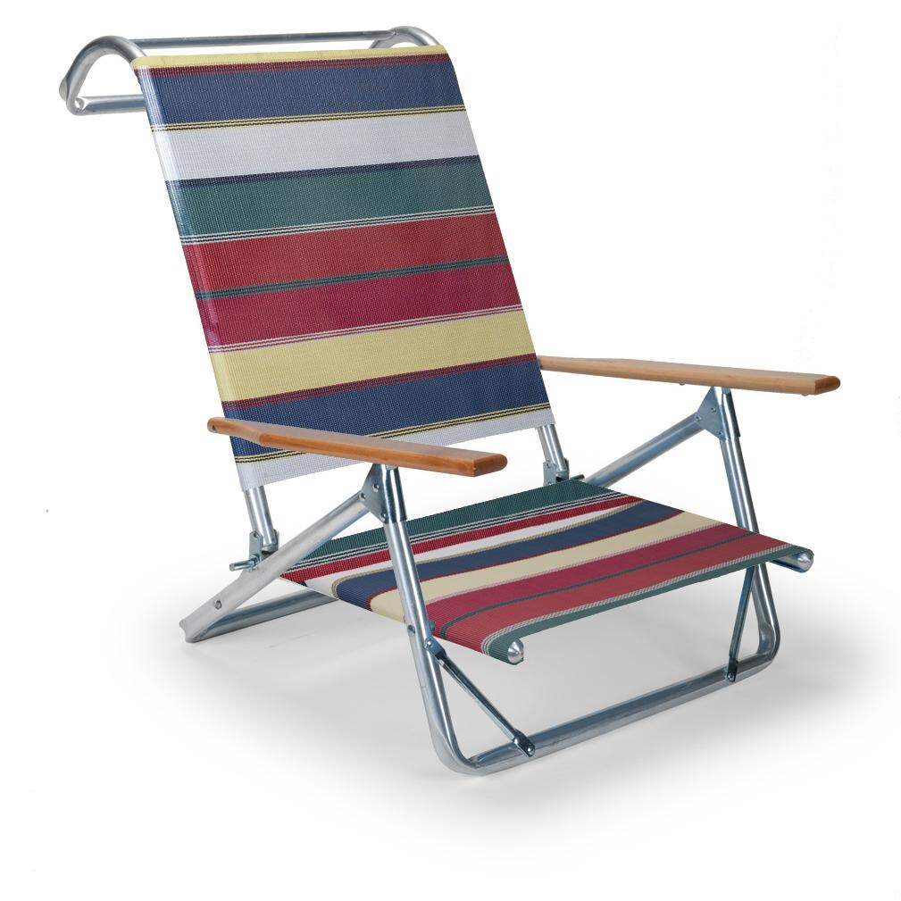 Original Mini-Sun Folding Aluminum Beach Chair By Telescope Casual - Spencer