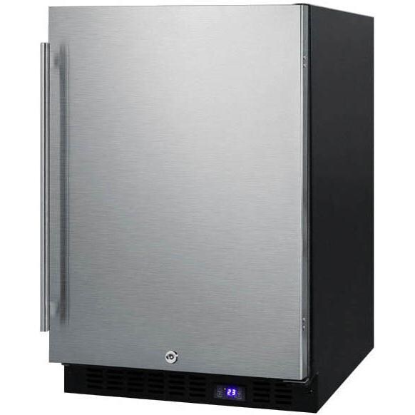 Summit 4.72 Cu Ft. Built-In / Freestanding Commercial Freezer - Stainless Steel - Angle thumbnail