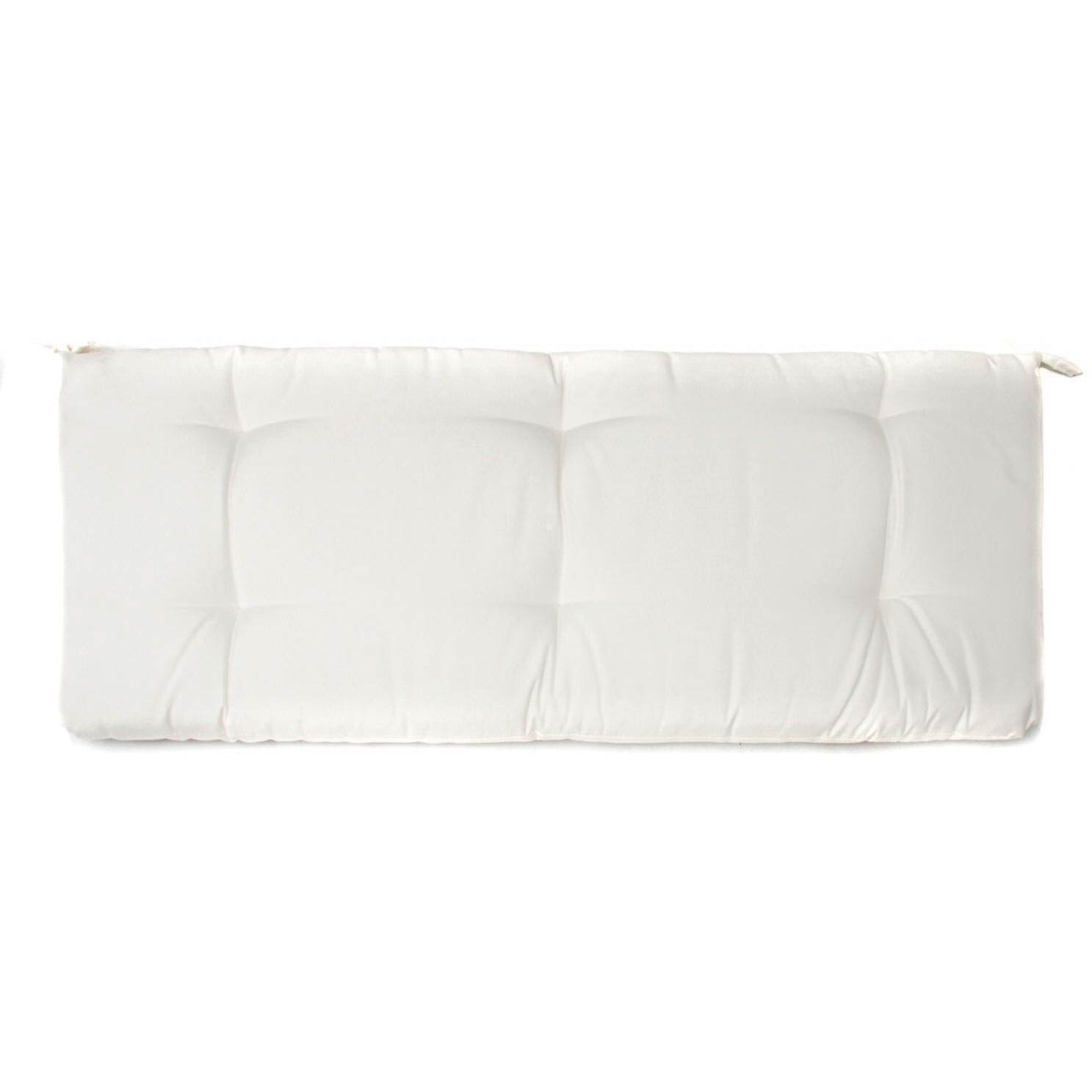 Sunbrella Canvas Natural Small Outdoor Replacement Bench Cushion By