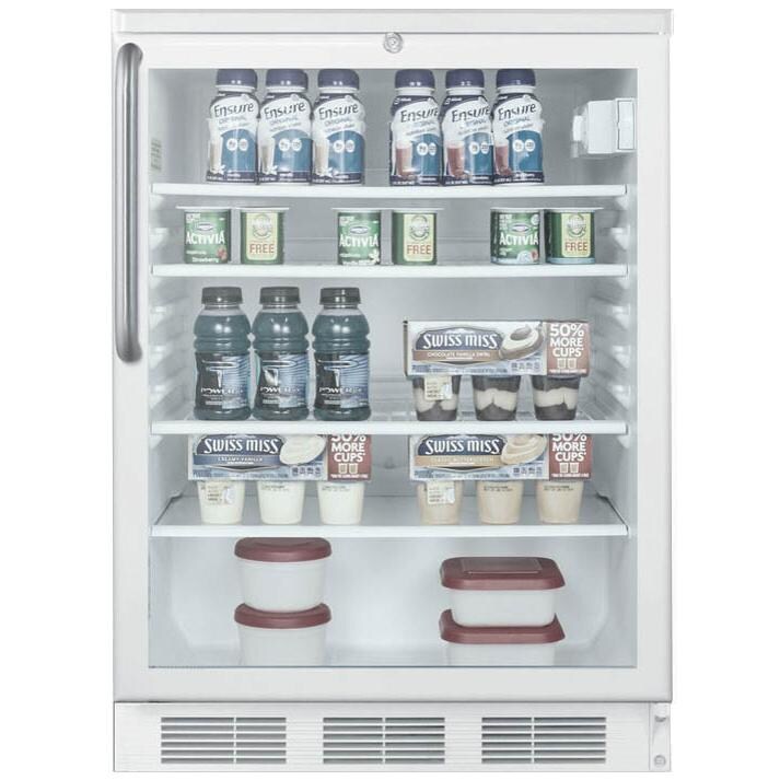 Summit 5.5 Cu. Ft. Commercial Beverage Refrigerator - White - Full thumbnail