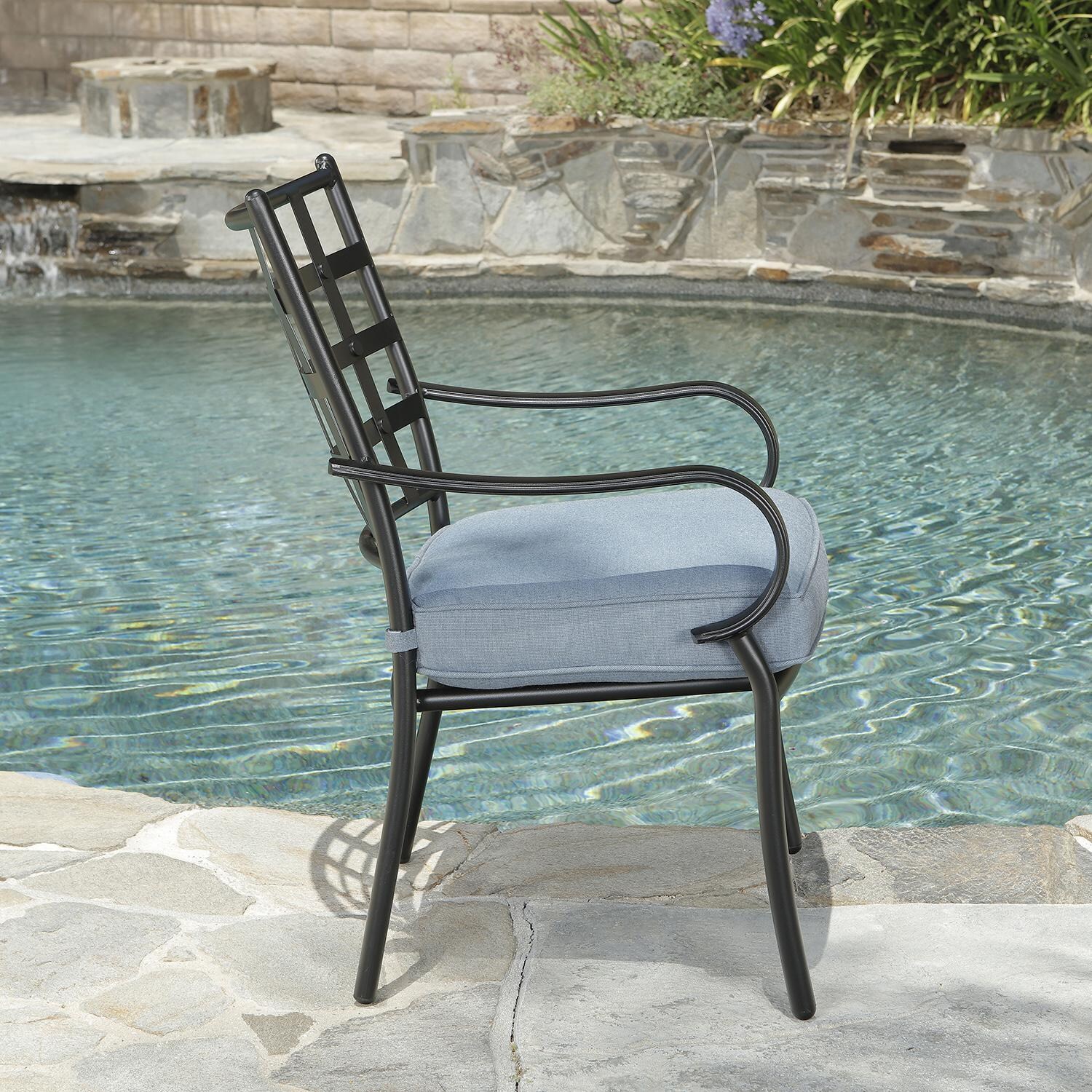 Lakeview Outdoor Designs Tensas 7 Piece Aluminum Patio Dining Set - Patio Dining Chair Side thumbnail