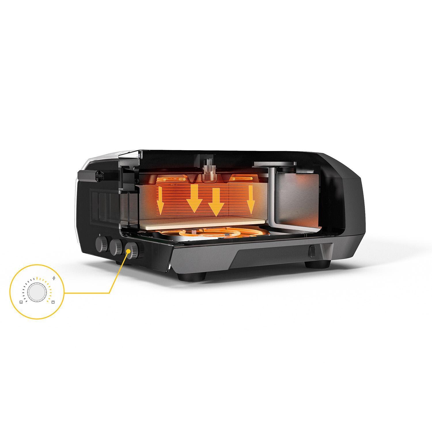Ooni UU-P12700 Volt 12 Electric Pizza Oven - Top Heat Distribution thumbnail