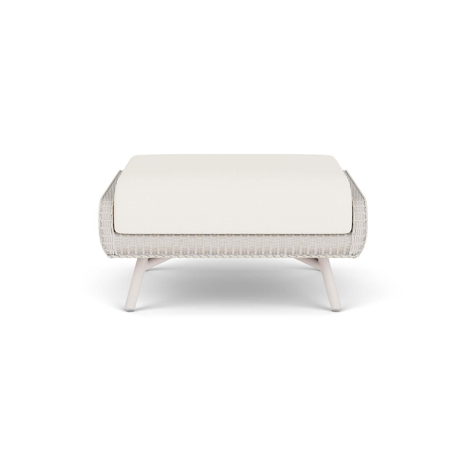 Essence Lloyd Loom Ottoman in Antique White/Sailcloth Salt by Lloyd Flanders