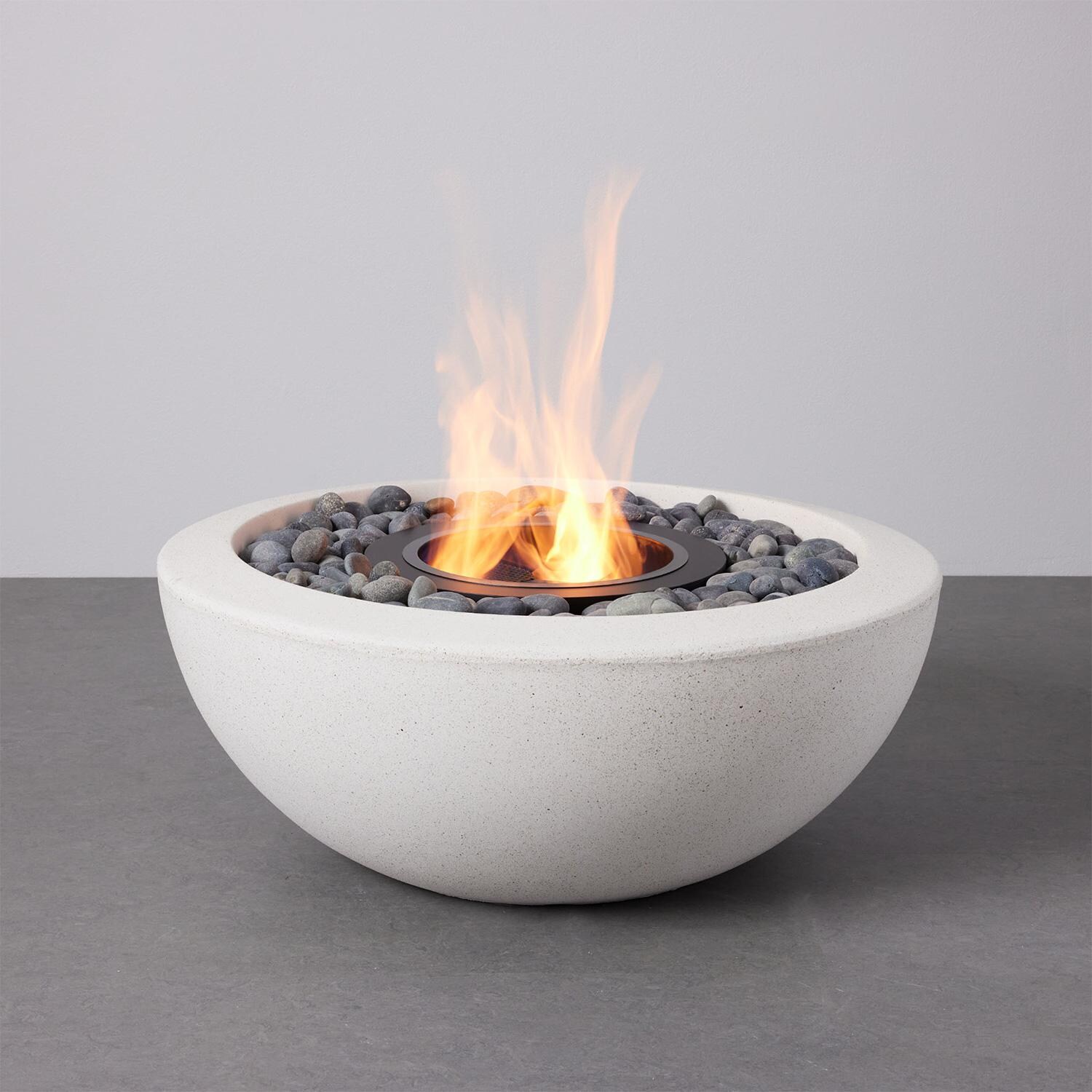 TerraFlame Hestia Bioethanol Fire Pit - White thumbnail