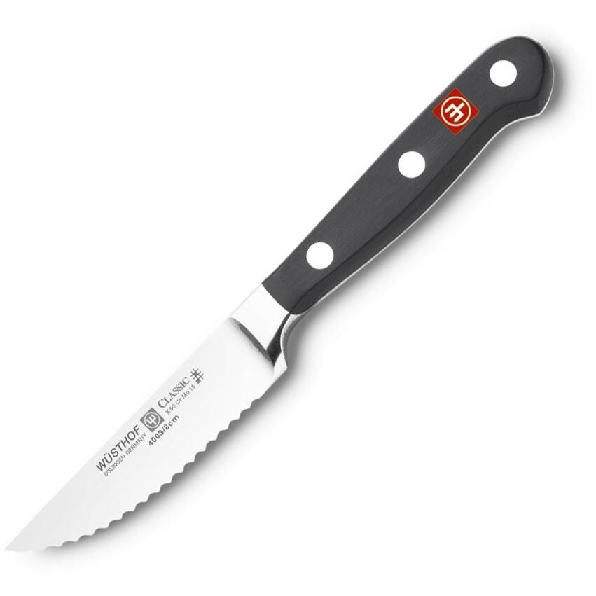 Wusthof Classic 3Inch Serrated Paring Knife BBQGuys