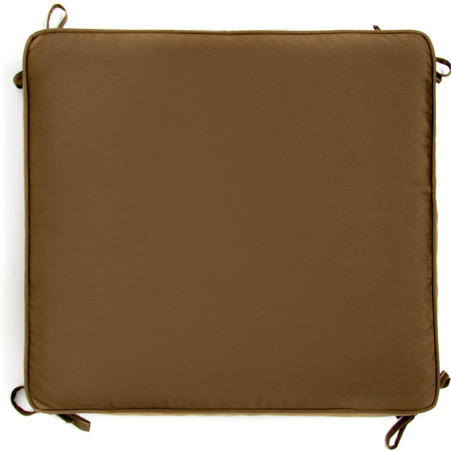 Large Replacement Ottoman Cushion With Piping - Top View thumbnail