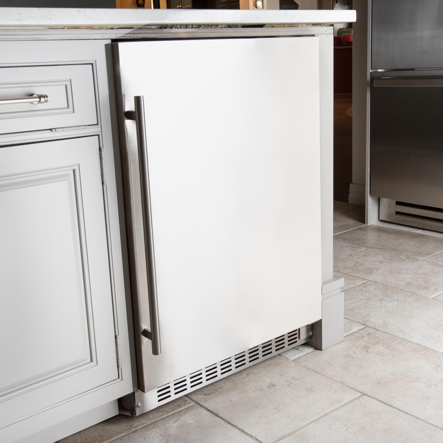 Azure - A224R-S - 2.0 24-Inch 5.6 Cu. Ft. Compact Refrigerator - Stainless Steel - Built Into Cabinet thumbnail