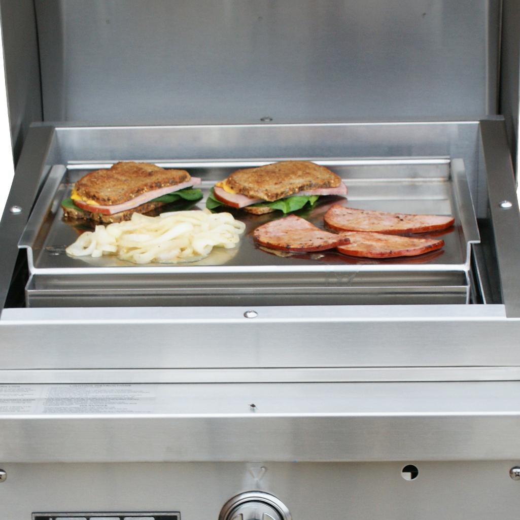 TEC Patio FR Series Stainless Steel Griddle - Full View (Shown on Grill - Not Included) thumbnail