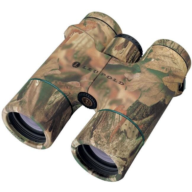 Leupold Wind River Cascades Roof Prism Green Ring Binoculars 10x42mm