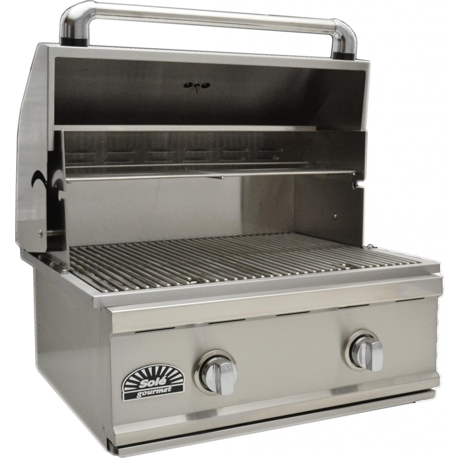 Sole Luxury TR 26-Inch Built-In Propane Gas Grill - Grill Open thumbnail
