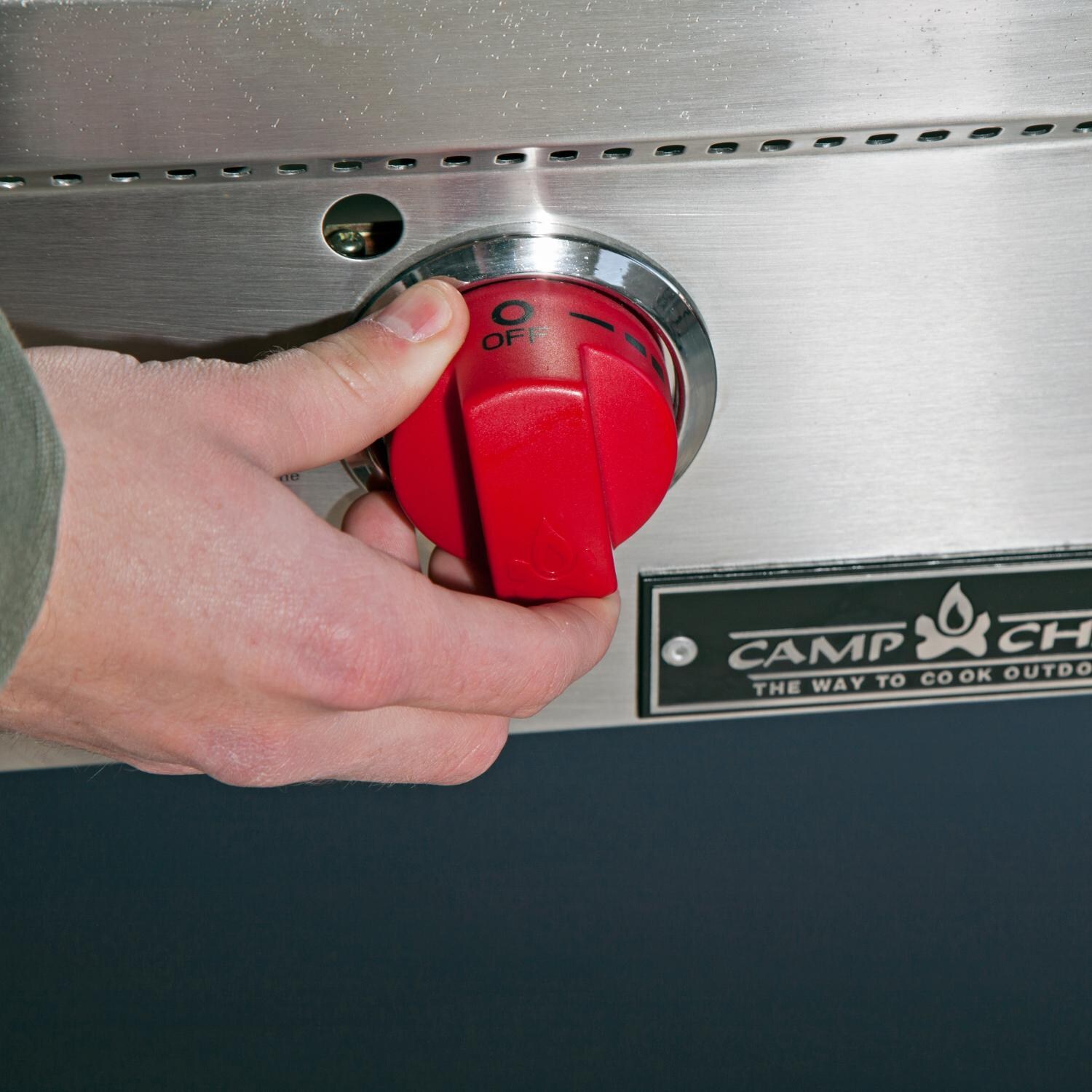 Camp Chef 900 6-Burner Flat Top Propane Gas Grill - Knob - Detail thumbnail