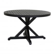 Monterey 48 Inch Cast Aluminum Round Patio Dining Table By Sunset West image
