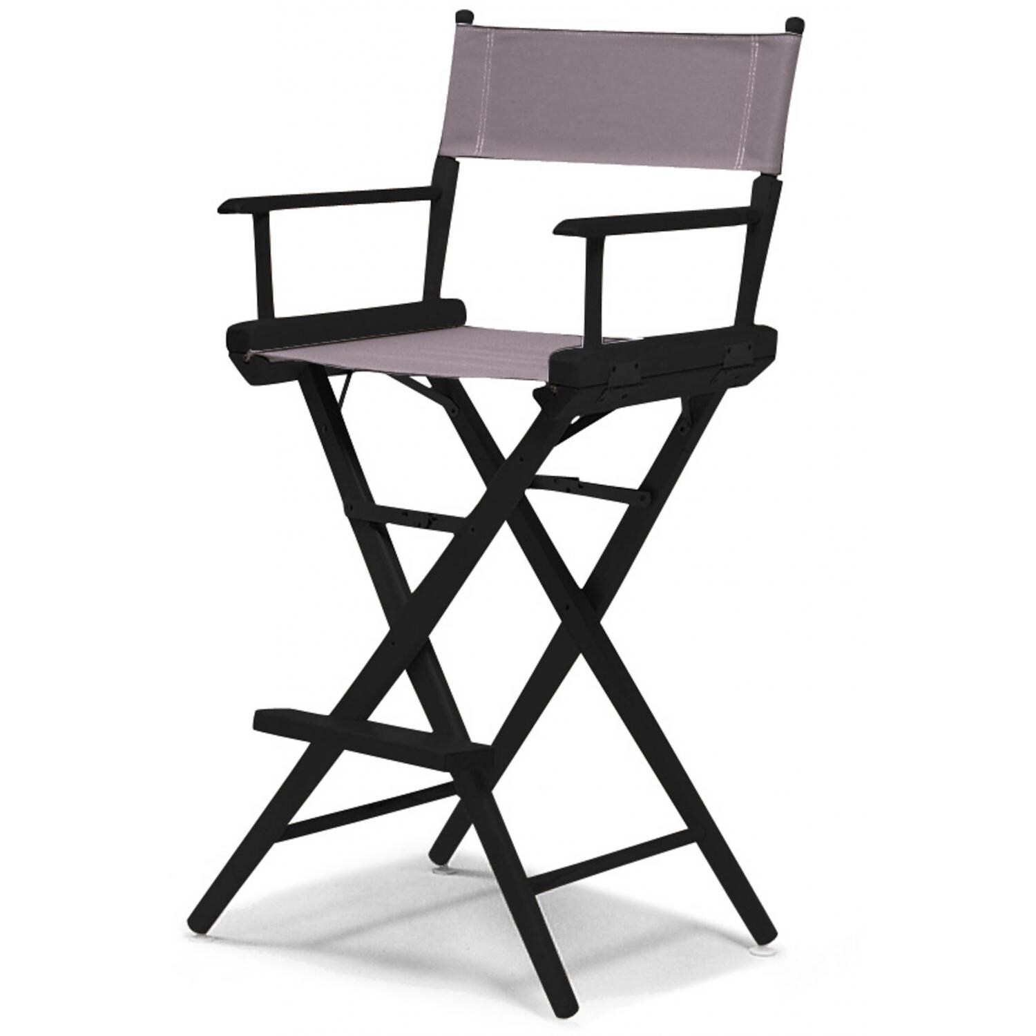 World Famous Bar Height Director Chair By Telescope Casual - Black/Gray thumbnail