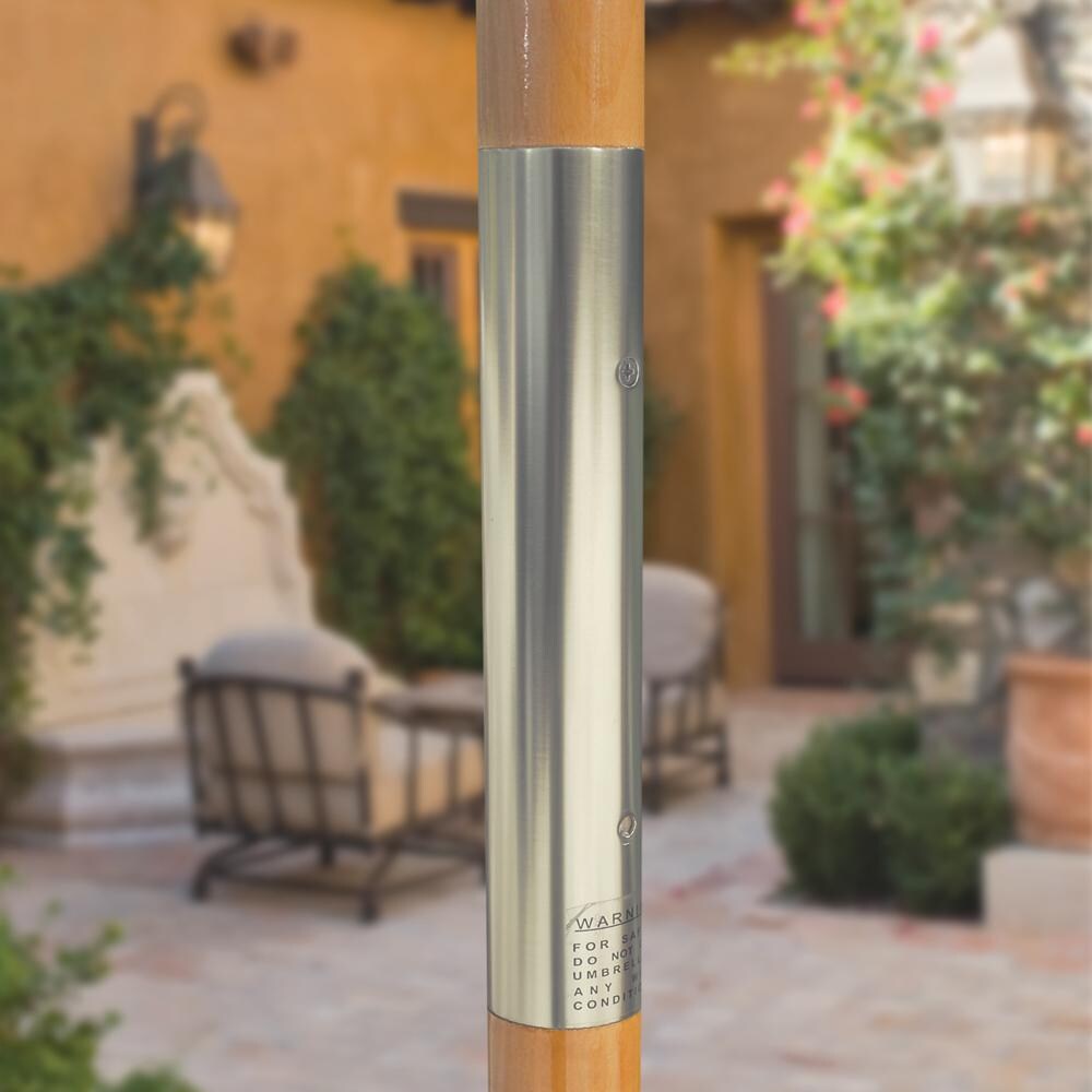 Galtech 9 Ft. Octagonal Patio Umbrella W/ Manual Lift - Sleeve Coupling Detail thumbnail