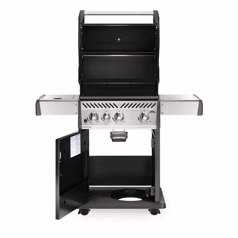 Napoleon Rogue 425 Propane Gas Grill with Range Side Burner - R425SBPSS (2019) - Open View thumbnail