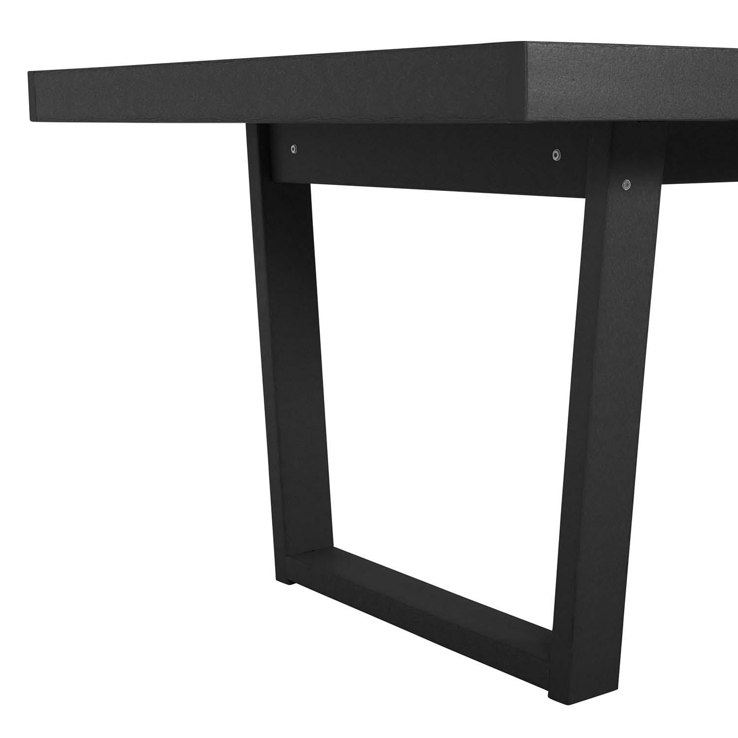 Hazel Cove 75-in Black Sand Recycled Plastic Dining Table by Lakeview Outdoor Designs - Detail thumbnail