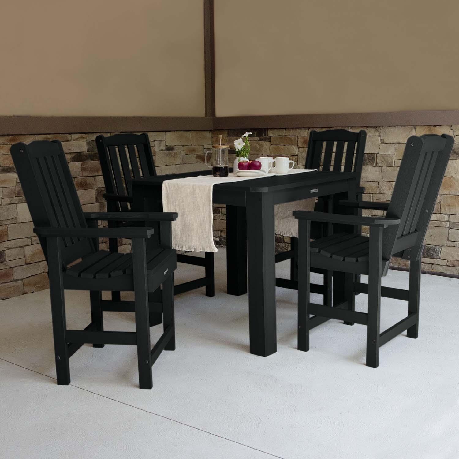 Lakeview Hart Lane 5 Piece Square Counter Height Dining Set - Black - Lifestyle thumbnail