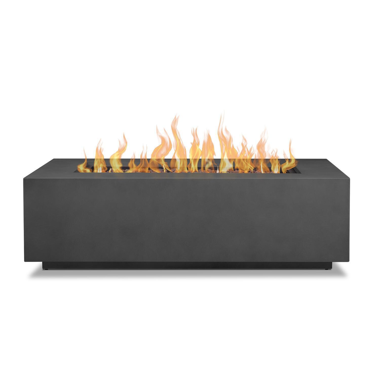 Lakeview Outdoor Designs SC-C9813LP-WSLT Elysian 50-Inch Rectangle Propane Gas Fire Table - Side View thumbnail