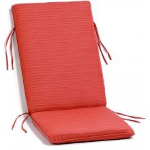 Sunbrella Dupione Papaya Medium Outdoor Replacement Reclining Armchair Cushion Set W/ Knife Edge By Oxford Garden