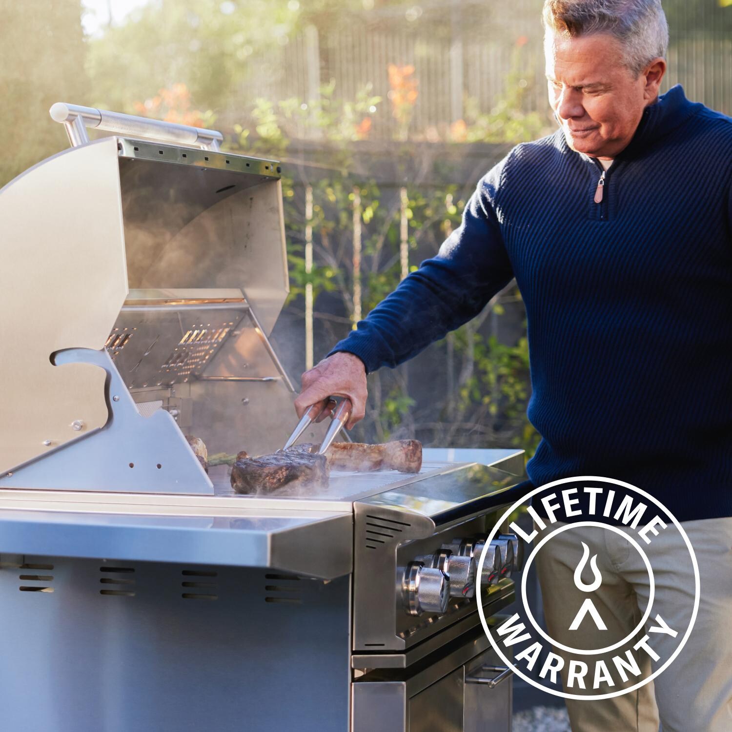 Blaze BLZ-5LTEPRO-LP LTE PRO 40-in 5-Burner Propane Grill w/ Digital Temperature Screen & Rotisserie - Lifetime Warranty - Lifestyle thumbnail