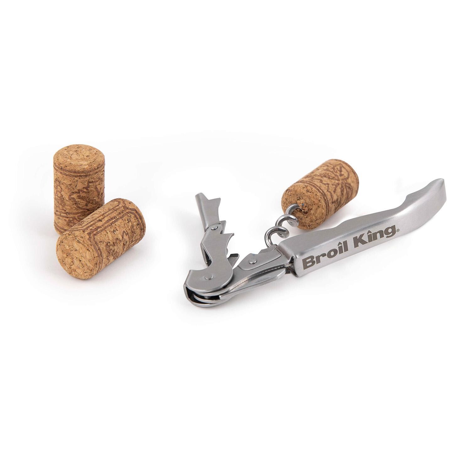 Broil King Wine Bottle Opener - 64006 - Cork Removed - White Background thumbnail