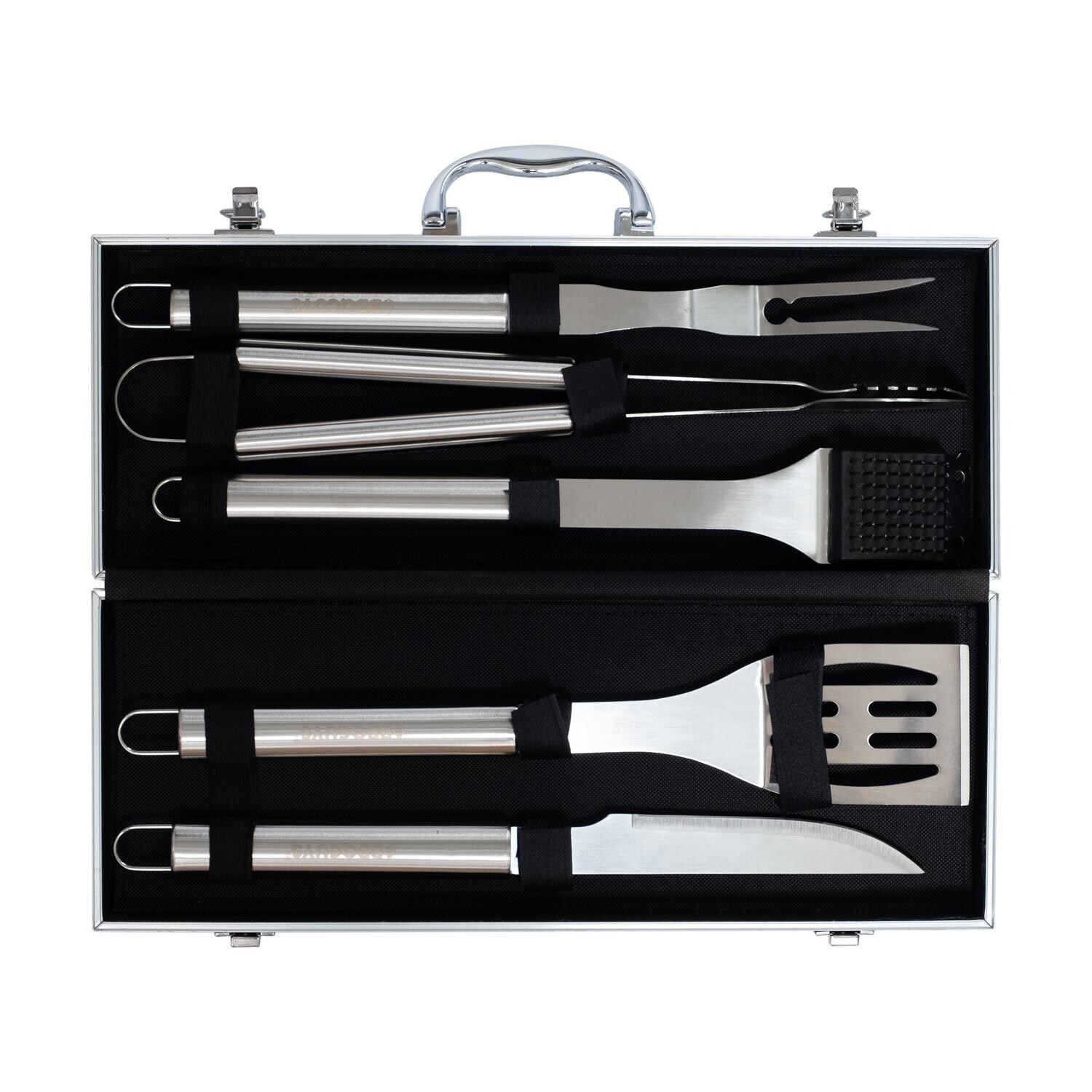 BBQGuys Signature BBQ-5PC-TSB 5-Piece Stainless Steel Tool Set thumbnail